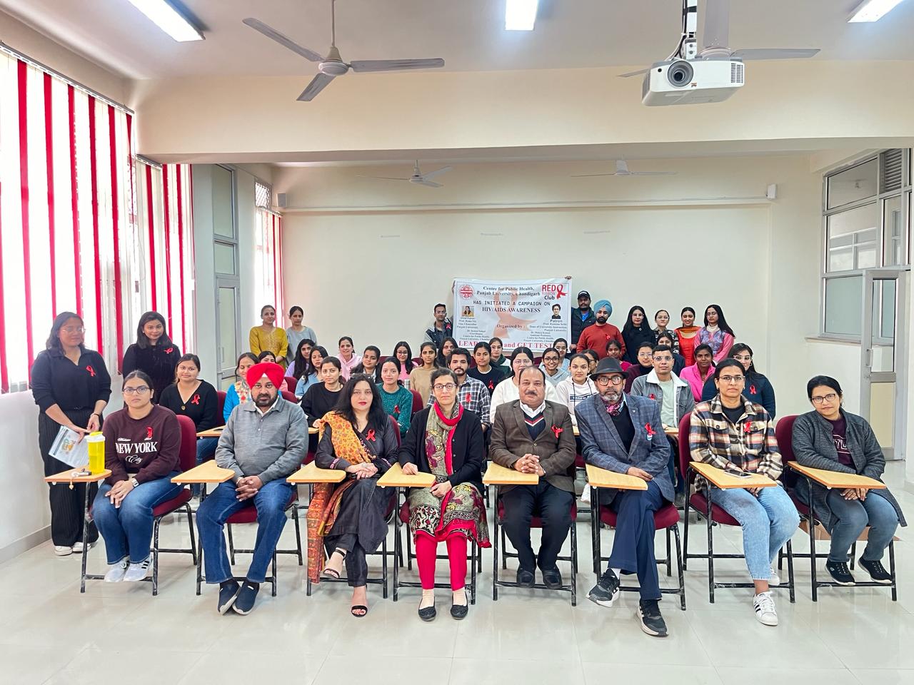 Centre for Public Health in collaboration with Red Ribbon Club, Chandigarh conducted a special lecture on “HIV AIDS AWARENESS AMONG YOUTH” on 5th March 2024.